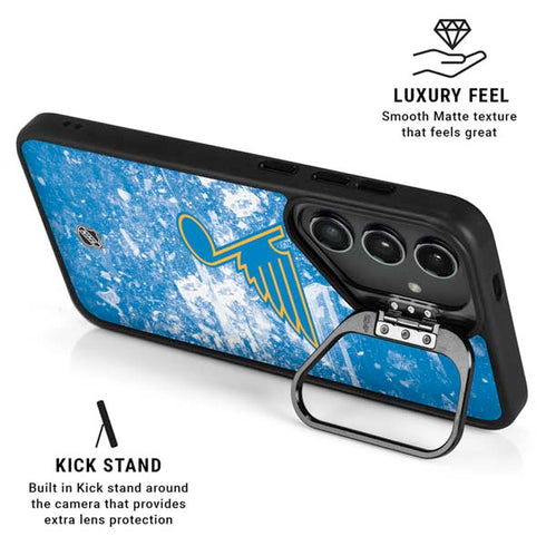 NHL St. Louis Blues Iced Galaxy S24 FE Kickstand Case